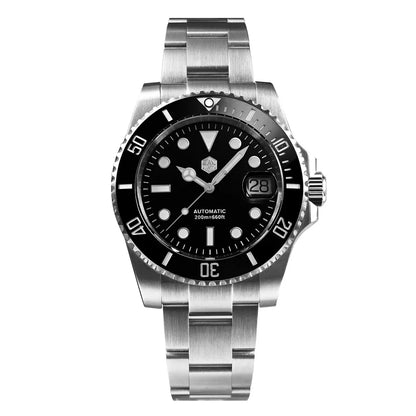 San Martin Verbesserte Version 40mm Water Ghost Diver Watch Herren Luxus-Automatikuhr Mechanische Uhr Saphir Wasserdicht 200m SN0017