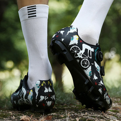 Cycling Sneaker MTB Men Sports Dirt Bike Shoes SPD Pedal Mountain Bicycle Footwear Speed Racing Man Flat Off Road Cycling Shoes