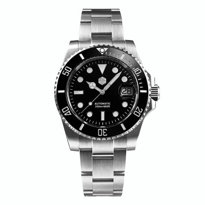 San Martin Watch New Upgraded Sub Men PT5000 ST2130 Automatic Diving Watches with Ceramic Bezel 200m Waterproof Sapphire SN0017G