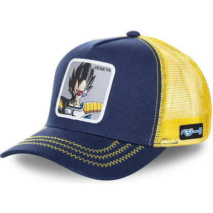Dragon Ball Son Goku Cap Summer Travel Peaked Cap Men's Embroidery Hip-Hop Mesh Cap Style Sun Visor Baseball Cap Outdoor Sport