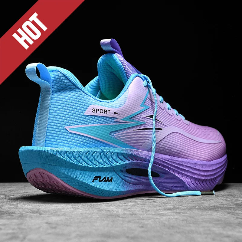 Men's Sports Running Shoes Marathon Air Cushion Breathable Lightweight Comfortable Women's Outdoor Athletic Sneakers Jogging Tennis