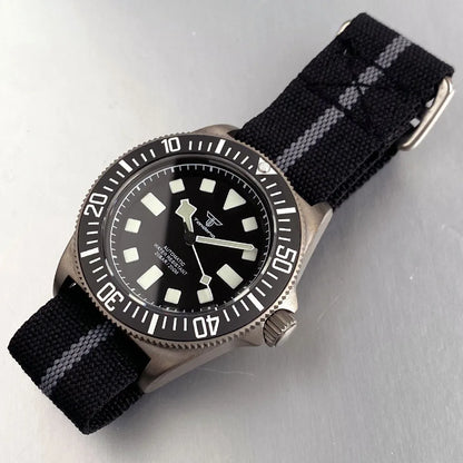 Titanium Case Tandorio 42mm Retro FXD NH35 PT5000 Mechanical Men Watch Sapphire 200M Diver Watches Luminous Montres hommes