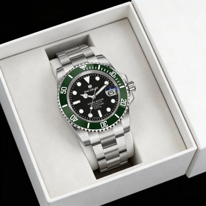 MACARLON Design New 41mm Mechanical Watch for Men Sapphire Glass Luminous Stainless Steel Waterproof China NH35 Automatic Watch TOP