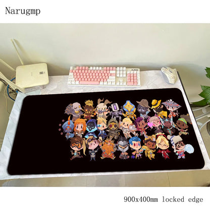 overwatch mouse pad Birthday Computer mat 900x400x3mm gaming mousepad large present padmouse keyboard games pc gamer desk