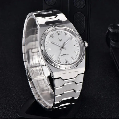 PAGANI DESIGN Men's Quartz Watches Ultra-Thin 7mm Series 222 Sapphire Stainless Steel Waterproof Watches for Man reloj hombre