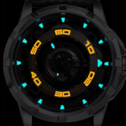 BERNY Automatic Skeleton Watch For Men 3D Dial 5ATM Luminous Sapphire 316L Steel MIYOTA 82S0 Mechanical Top Luxury Men's Watches