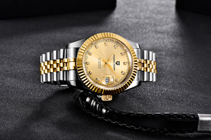 Relojes PAGANI DESIGN 2026 nuevos de lujo en oro y plata, relojes mecánicos para hombre, acero inoxidable, cristal de zafiro, reloj automático