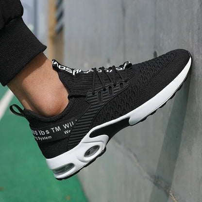 Sommer herresko i mesh, afslappede sportssko, forår/sommer-sko, tennis, letvægts-vandresko, sorte sneakers, populært produkt