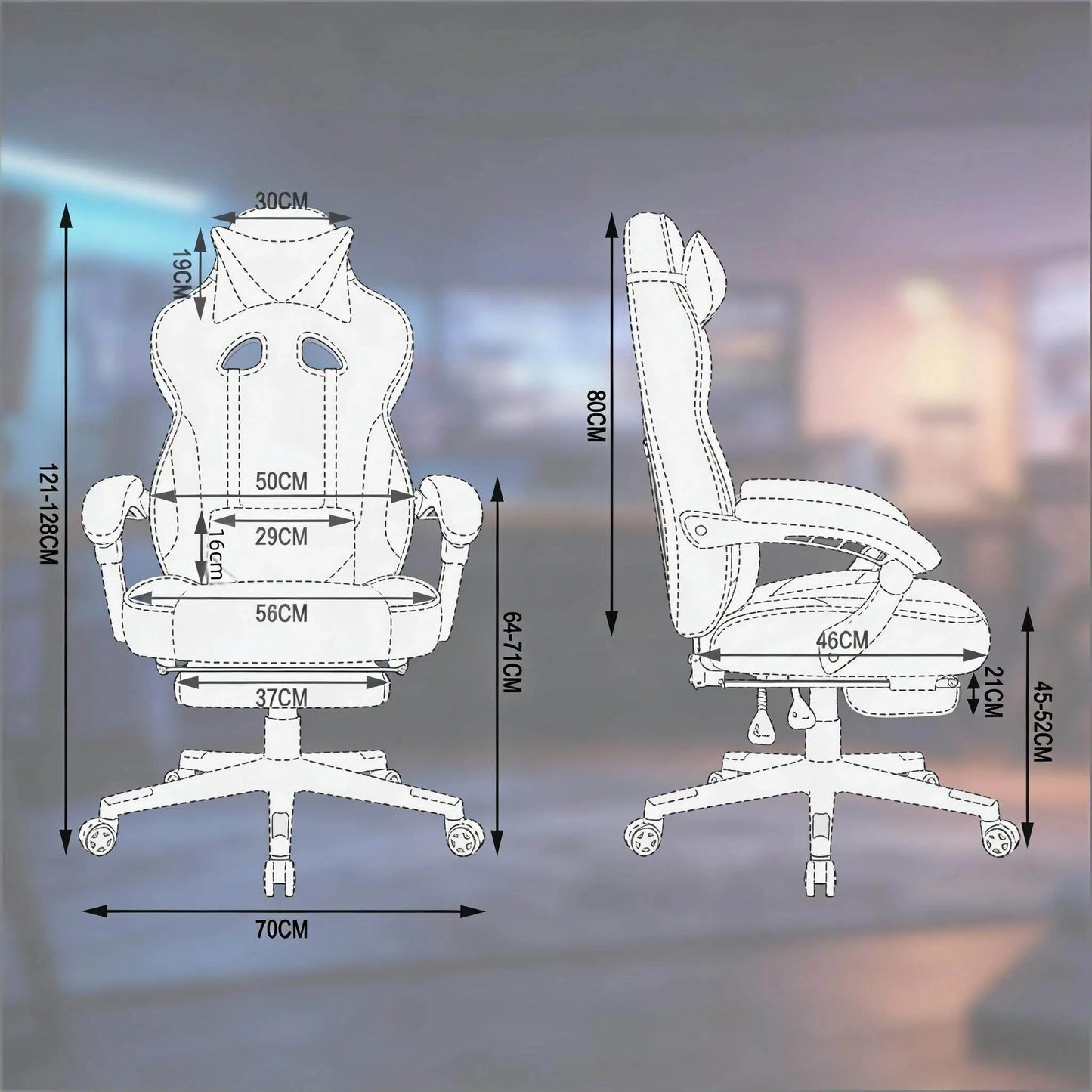 Stylish Breathable Office Chair, ESports, Gaming, Conference, and Recliner Chair.
