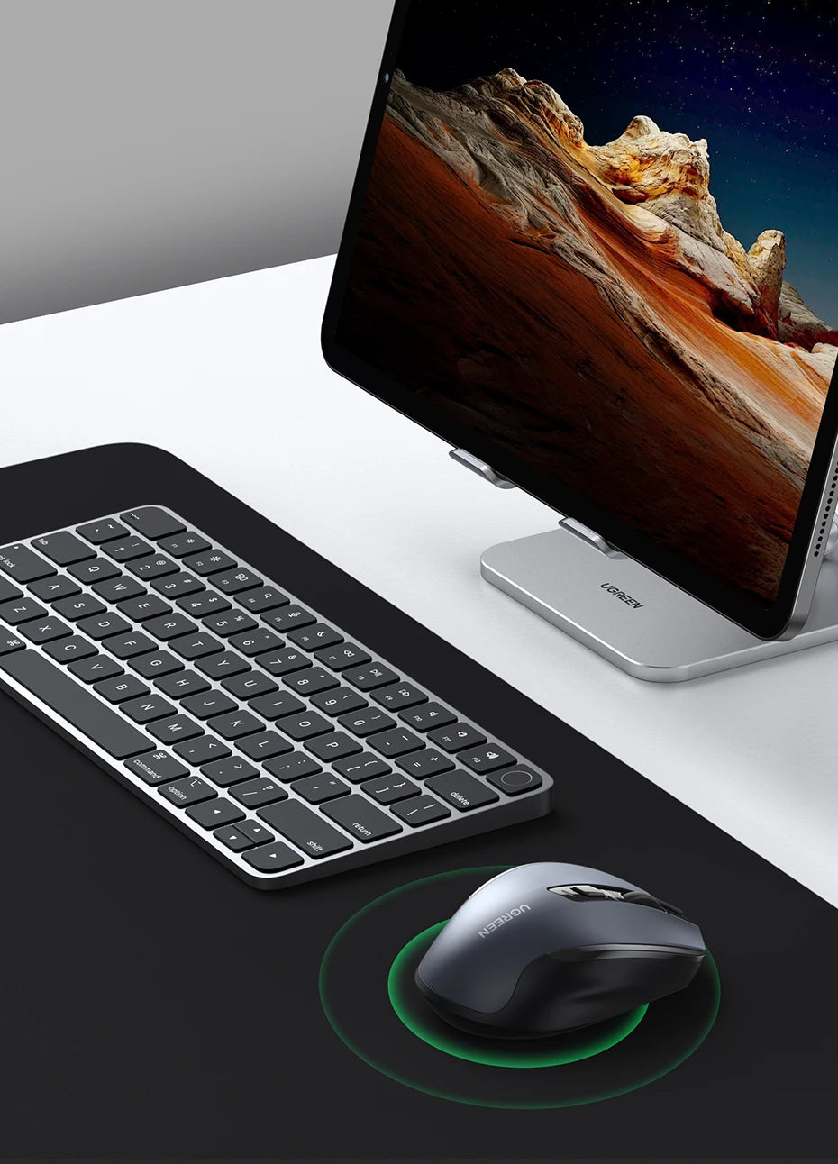 UGREEN Mouse Wireless Ergonomic Mouse 4000 DPI Silent 6 Buttons For MacBook Tablet Laptop Mute Mice Quiet 2.4G Mouse
