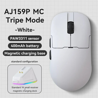 Ajazz AJ159 PRO/APEX Gaming-Maus 8000Hz Abtastrate Paw3950 Farbdisplay Magnetischer Standfuß AJ159P Büro & Gaming