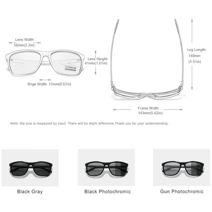 KINGSEVEN Aluminum Frame Sunglasses Men Polarized Photochromic Sun glasses Women's Glasses Accessories Driving Sunglasses