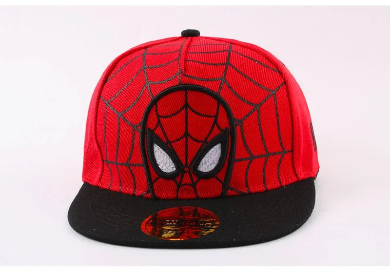 Anime-tegneserie Spiderman-hatte til børn, småbørn og babyer – baseballkasketter til forår og sommer – justerbare snapback-kasketter i hiphop-stil til børn