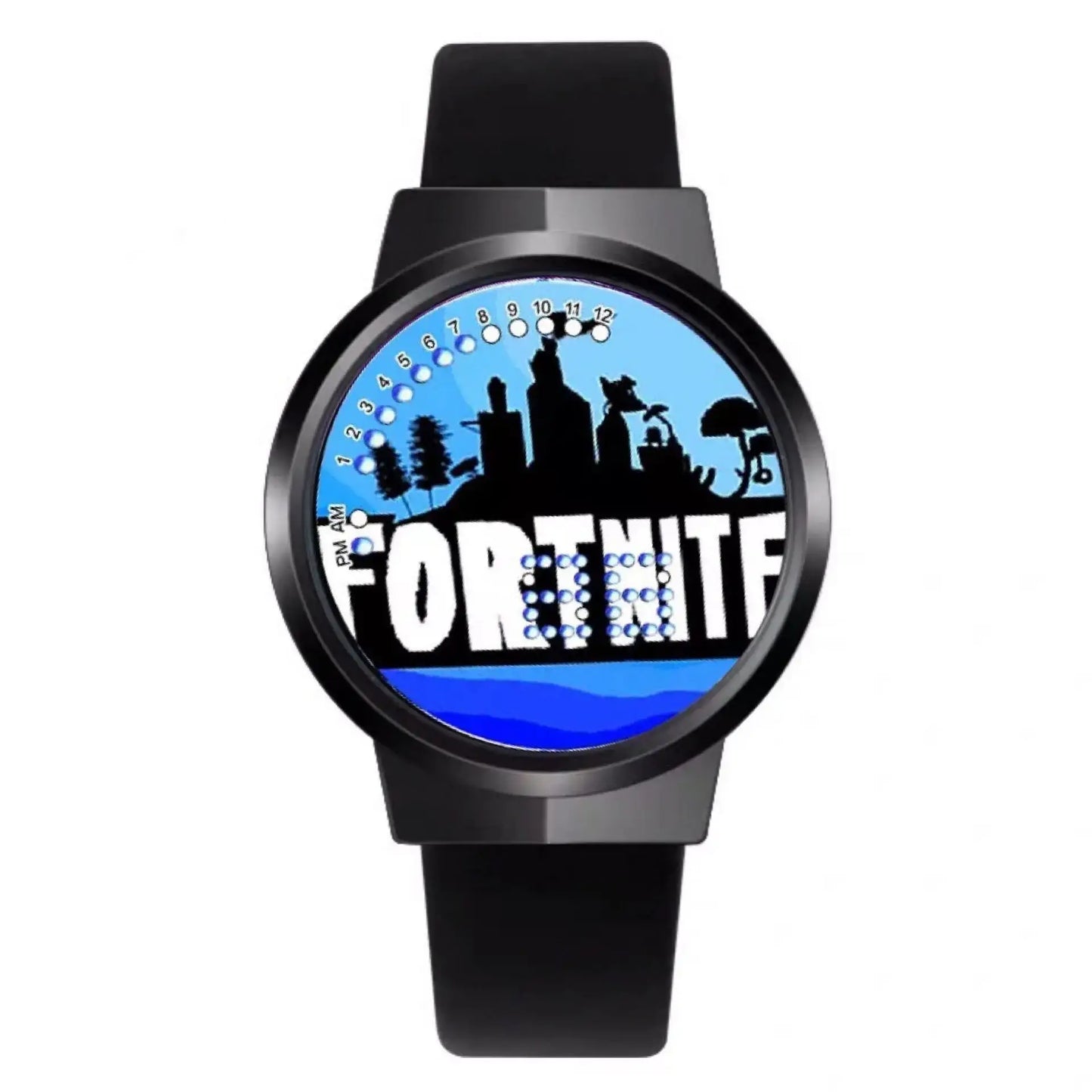 Ρολόι Fortnite Cute Fashion Cartoon Personalized Kawaii με φως νυκτός LED αφής, ηλεκτρονικό μαθητικό ρολόι, δώρο για φίλους