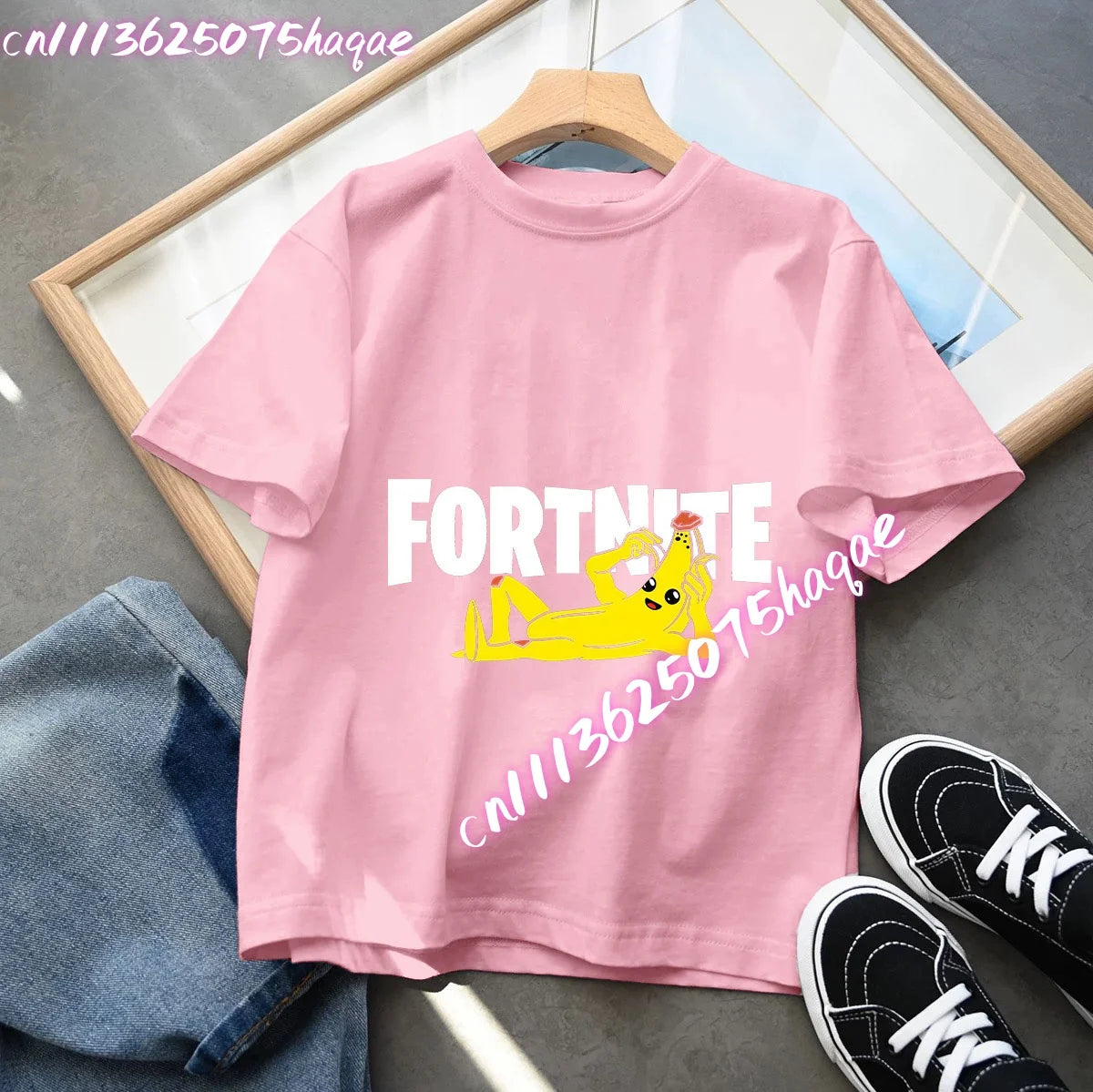 Fortnites Series Summer-børnetøj, hot game T-shirt til drenge og piger, tegneserieprint, kortærmede toppe til børn, sjove fødselsdagsgaver