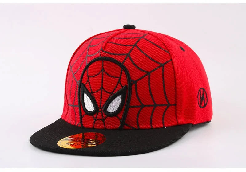 Anime-tegneserie Spiderman-hatte til børn, småbørn og babyer – baseballkasketter til forår og sommer – justerbare snapback-kasketter i hiphop-stil til børn