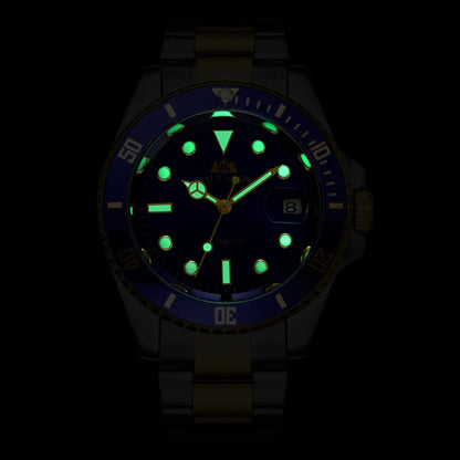 High Quality Automatic Mechanical Watch for Men Stainless Steel Red Dial Date Strong Luminous Luxury Men Watch Reloj Hombre