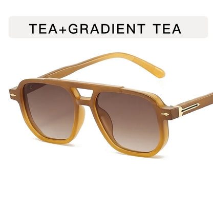 Frame-shaped arrow decorative sunglasses, suitable for both men and women for daily outings, perfect for sun protection.