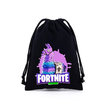 Fortnite Jungen Mädchen Kordelzugbeutel mit Cartoon- und Anime-Print, große Aufbewahrungstasche, Tragetasche, Handtasche, neues süßes Geburtstagsgeschenk