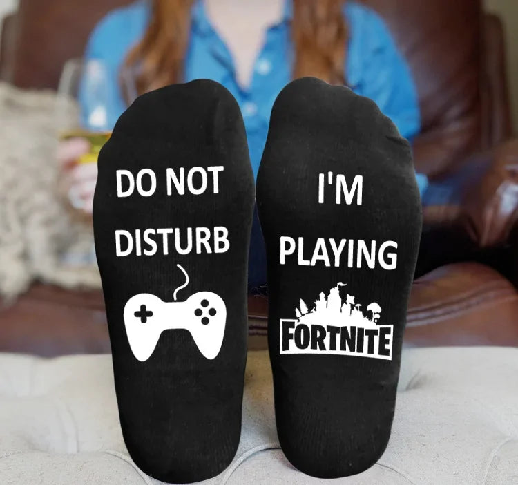 FORTNITE Sports Socks Summer Black White Breathable Low Cut Socks No Show Cotton Soft Athletic Casual Short Socks