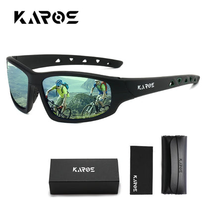 KAROS HD Polarized Anti-UV Sports Sunglasses Men Women Hiking Cycling Goggles with Complete Packaging Set YZ2029