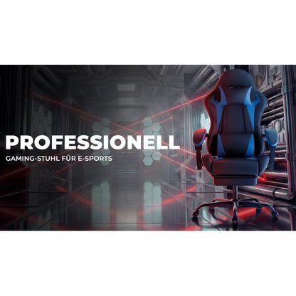 Ergonomic Gaming Chair with Lumbar Support & Headrest, Adjustable Office Desk Chair, 360° Swivel Computer Chair with Breathable Fabric