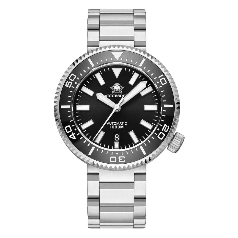 ADDIESDIVE Men's Diver's Watches 1000m Sapphire Glass Super Luminous Calendar NH35A Automatic Mechanical Wristwatch Luxury Watch