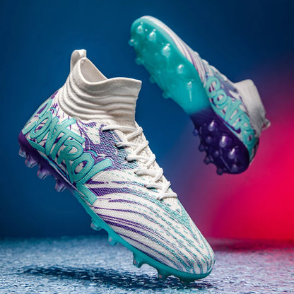 Nouveaux hommes bottes de Football crampons baskets haut de gamme chaussures de Football de haute qualité antidérapant Futsal herbe Match intérieur vente chaude FG/TF