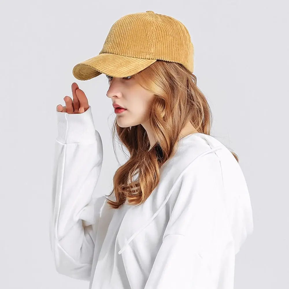 Unisex-baseballkasket i fløjl, justerbar solhat, hiphop-kasket til mænd