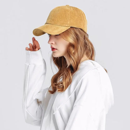 Unisex-baseballkasket i fløjl, justerbar solhat, hiphop-kasket til mænd