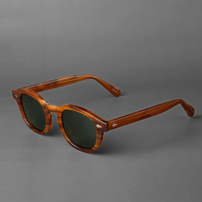 Polarized Sunglasses Men Women Johnny Depp Lemtosh Style Sun Glasses Retro Round Acetate Frame UV400 Lens Oculos