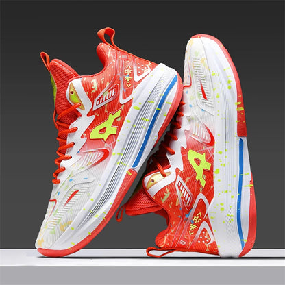 Chaussures de basket-ball pour hommes, respirantes, avec amorti, antidérapantes, résistantes à l'usure, chaussures de course, chaussures de sport pour entraînement en salle de sport, baskets de basket-ball pour hommes.