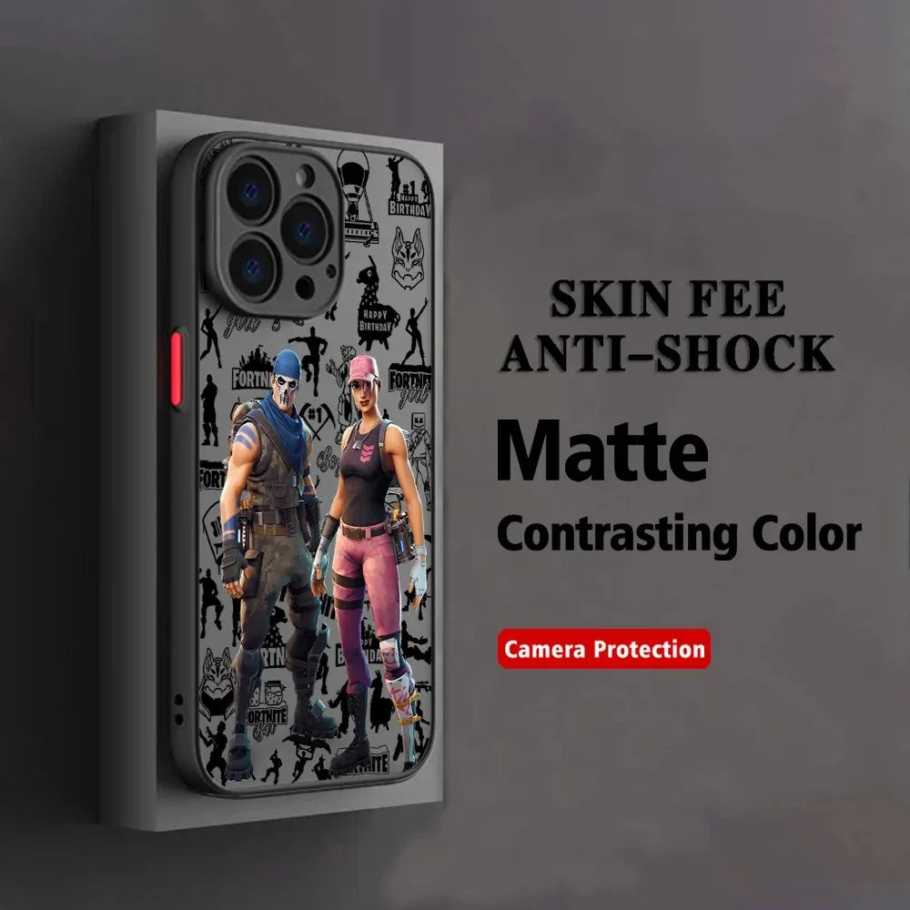 Capa de Telemóvel Hot Game F-Fortnites para Oppo A6 A5 A5x A59 A98 A38 A58 A78 A76 A57 A17 A55 A94 A74 A54 A16K A16 Pro 5G Mate
