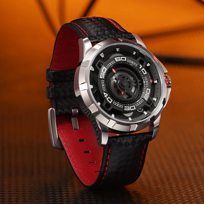 BERNY Automatic Skeleton Watch For Men 3D Dial 5ATM Luminous Sapphire 316L Steel MIYOTA 82S0 Mechanical Top Luxury Men's Watches