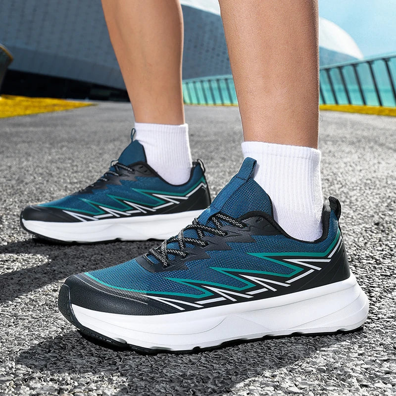 Men Sports Shoes Wide Last Comfortable Breathable Mesh Outdoor Fitness Shoes 2026 New Fashion Versatile Commuting Sports Shoes