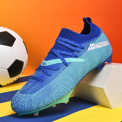 Chaussures de football en mesh respirant pour hommes, crampons de football professionnels, chaussures de football pour jeunes, antidérapantes, baskets pour hommes, Society Chuteira
