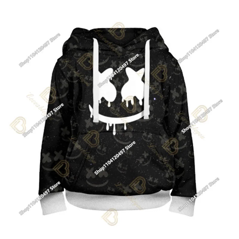 Sweatshirt com Capuz Battle Royale para Crianças, Fortnite, Meninos e Meninas, Estampado com Desenhos Animados, Pullover Infantil, Streetwear Harajuku, Primavera/Inverno