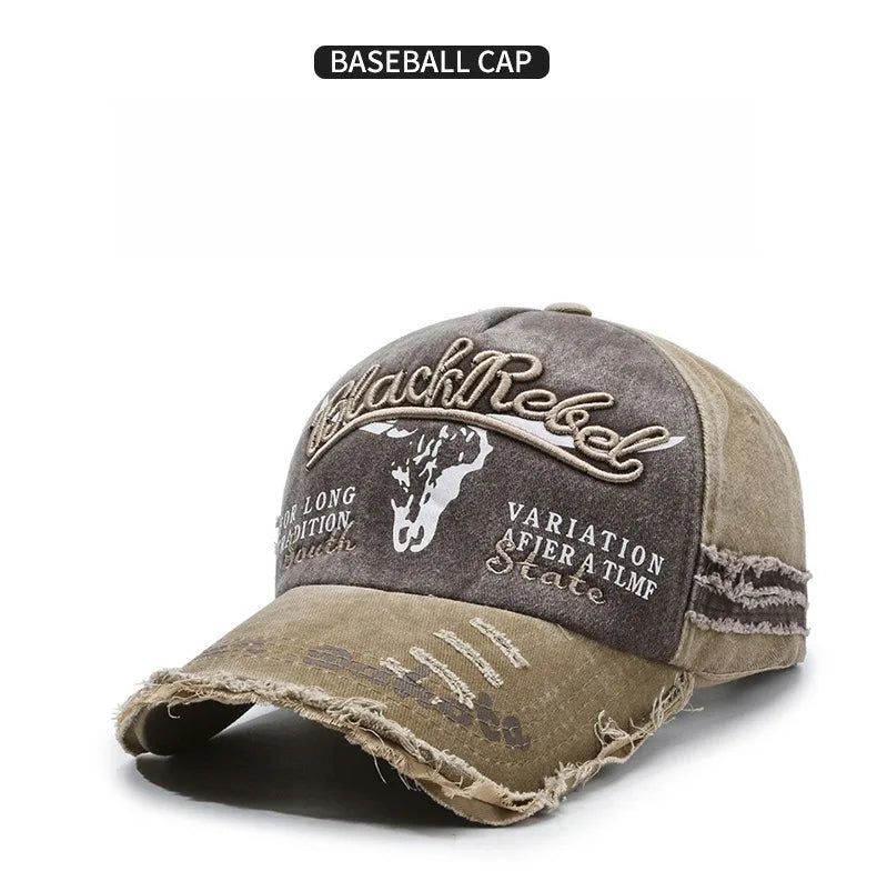 Gorra de béisbol para hombre en algodón lavado, estilo retro, para las cuatro estaciones, ideal para deporte al aire libre, accesorio de moda masculina