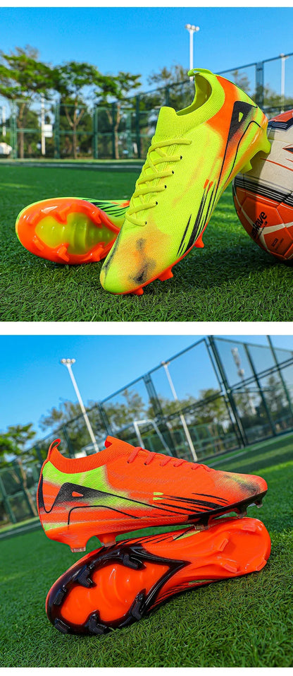New Men's Soccer Shoes Society Professional Grass Training Original Futsal Sneaker Cleats Indoor Non-Slip Football Field Boots 2025