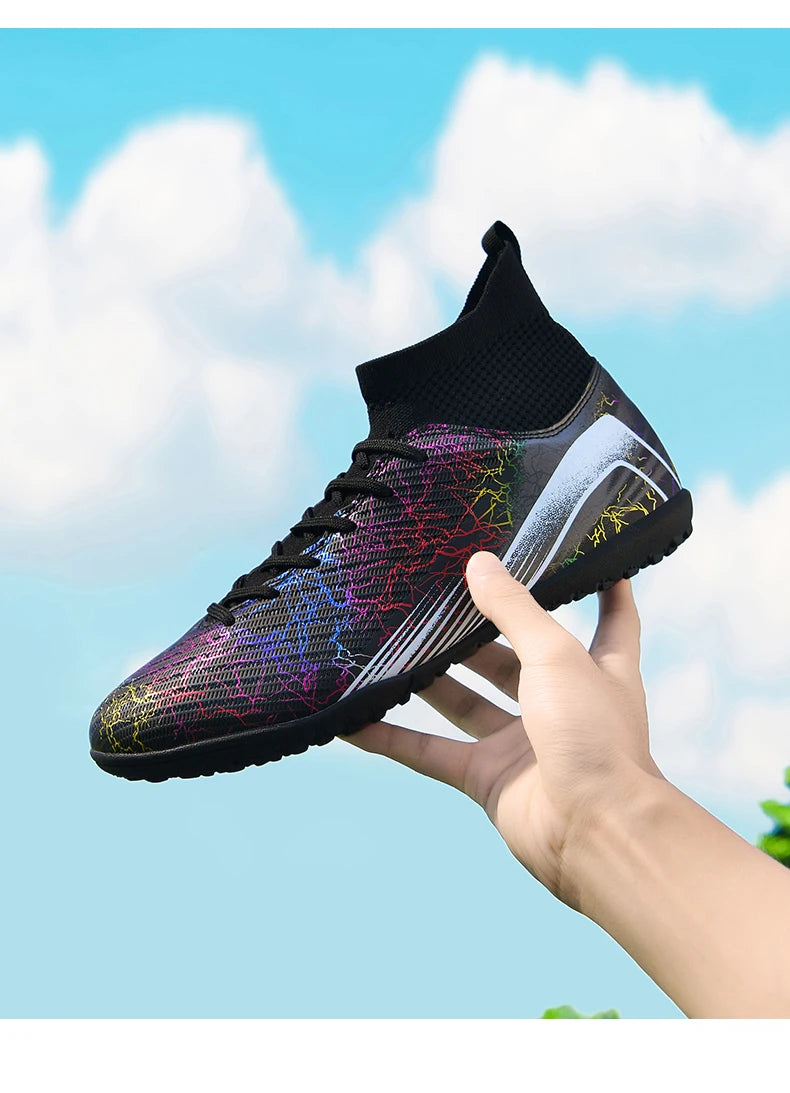 Men Professional Football Shoes Society Cleats Soccer Shoes Original Indoor Football Field Boots Grass Training TF/FG Sneaker