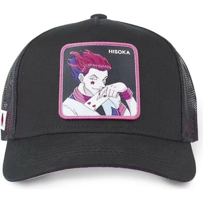 Hunter X Hunter sapka, nyári snapback baseball sapka, férfi hímzett hip-hop stílusú napellenzős, állítható trucker hálós sapka