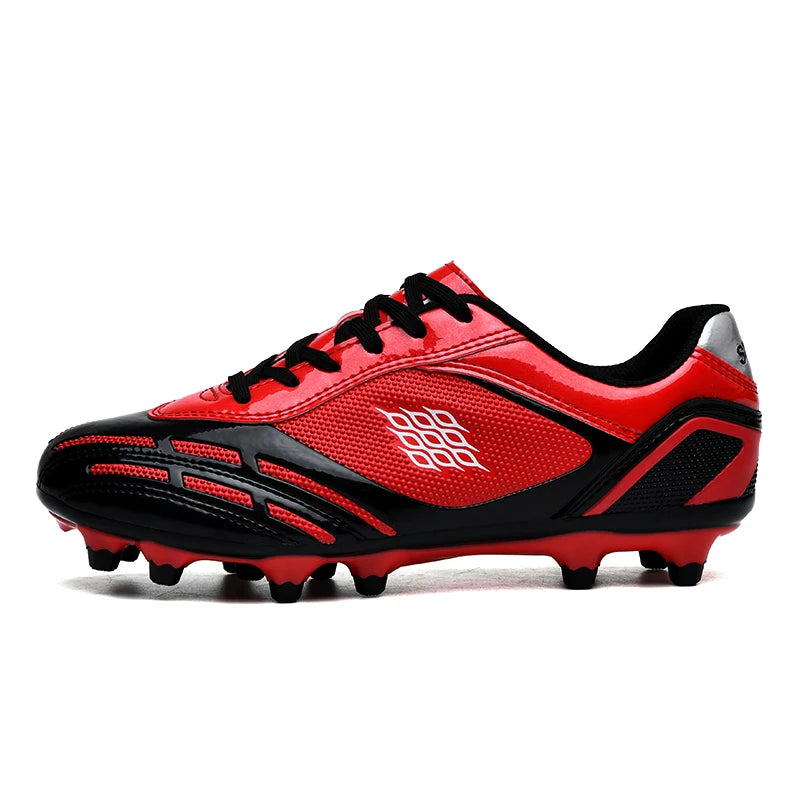 Chaussures de Football pour hommes, bottes de Football sur gazon, clous de sol fermes, baskets antidérapantes pour garçons, baskets originales d'entraînement sur le terrain en plein air