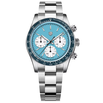Rolls Timi Panda Men’s Watches – Quartz chronograph, luxury model, sapphire crystal with anti-reflective coating, water-resistant, sporty style