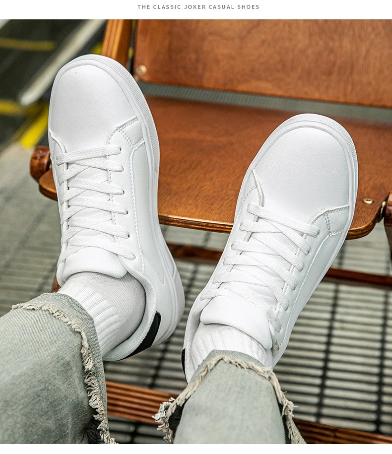 Sapatos de couro sintético para homem, ténis, sapatos casuais da moda, calçado de lazer para homem, ténis masculinos, calçado vulcanizado para homem, sapatos para casal, sapatos para mulher