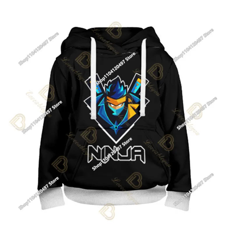2-14Y Sweatshirt Fortnite Child Print Hoodie Sweatshirts Boys Girls Fashion Harajuku Jacket Kids Clothes Games Cosplay Costume