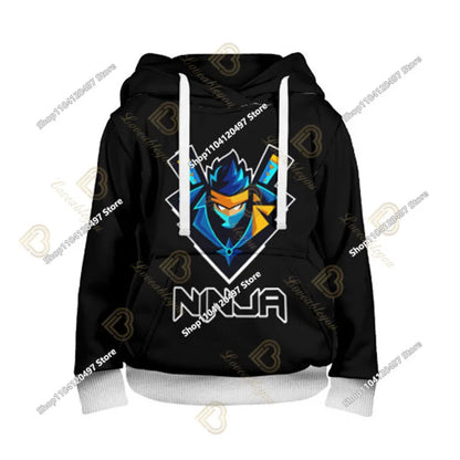 2-14Y Sweatshirt Fortnite Child Print Hoodie Sweatshirts Boys Girls Fashion Harajuku Jacket Kids Clothes Games Cosplay Costume