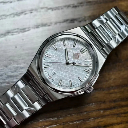 IX&DAO 2025 Neu 37mm Warrior Herren-Automatikuhr mit Miyota 9015 Uhrwerk, Saphirglas, Edelstahl, wasserdicht bis 10Bar, BGW