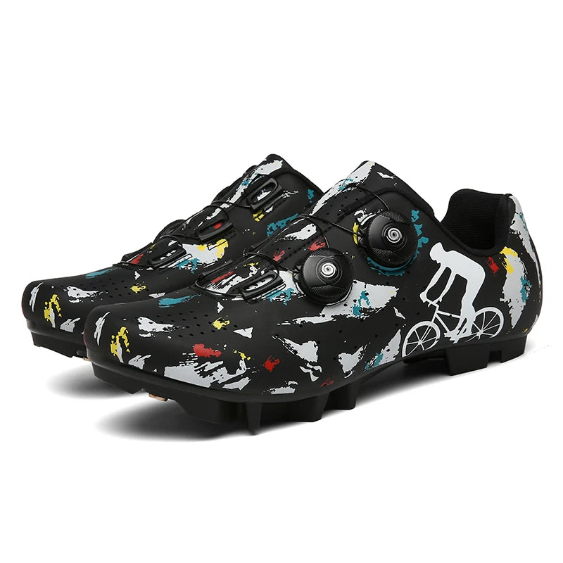 Cycling Sneaker MTB Men Sports Dirt Bike Shoes SPD Pedal Mountain Bicycle Footwear Speed Racing Man Flat Off Road Cycling Shoes