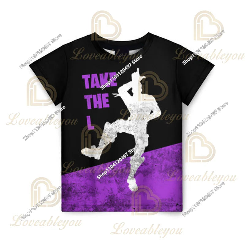 T-shirt Fortnite para Crianças Banana Peely, T-shirt para Homem e Mulher, T-shirt Battle Royale, Top de Verão Harajuku