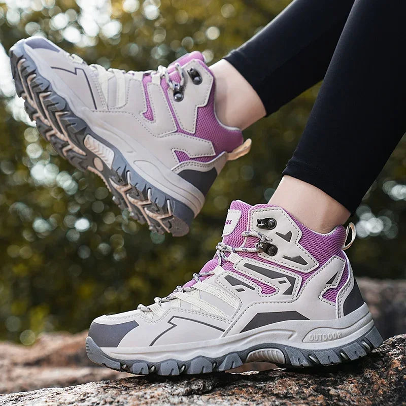 Chaussures de randonnée unisexes imperméables pour hommes et femmes, chaussures d'escalade respirantes et confortables pour l'extérieur, 2024